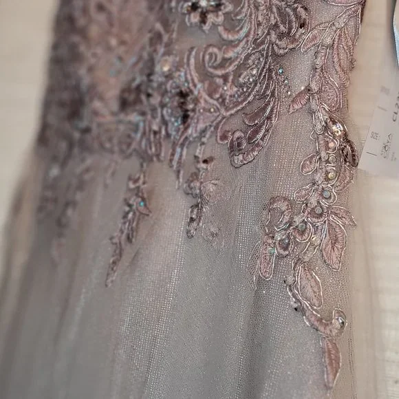 Floor length Prom Dress - Formal Gown by Coya NWT Size S (4-6) Mauve